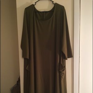 Olive green dress